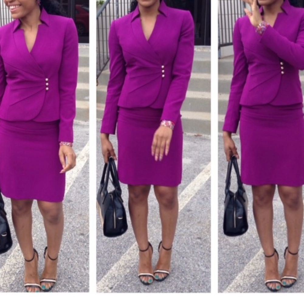Tahari by ASL two piece skirt suit